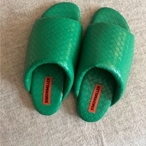 Simon miller woven bubble slide gummy green